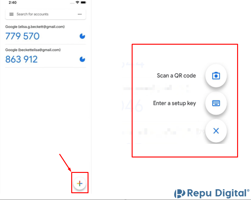 Bạn hãy quét QR hoặc nhập mã này vào ứng dụng Google Authenticator mà bạn vừa tải trên thiết bị di động